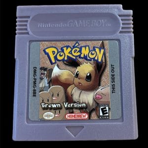 Pokemon Brown Version Nintendo Gameboy Vintage Video Game GB - Image 1
